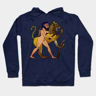 Herakles fighting the Nemean Lion Hoodie